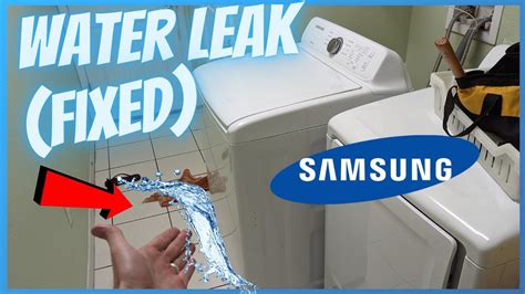 samsung washer leaking from bottom front|Solved: why is your samsung washing machine dripping from the。